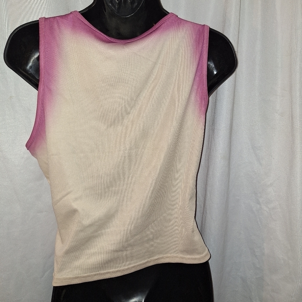SHEIN Cream Ribbed Top - Picture 3 of 4